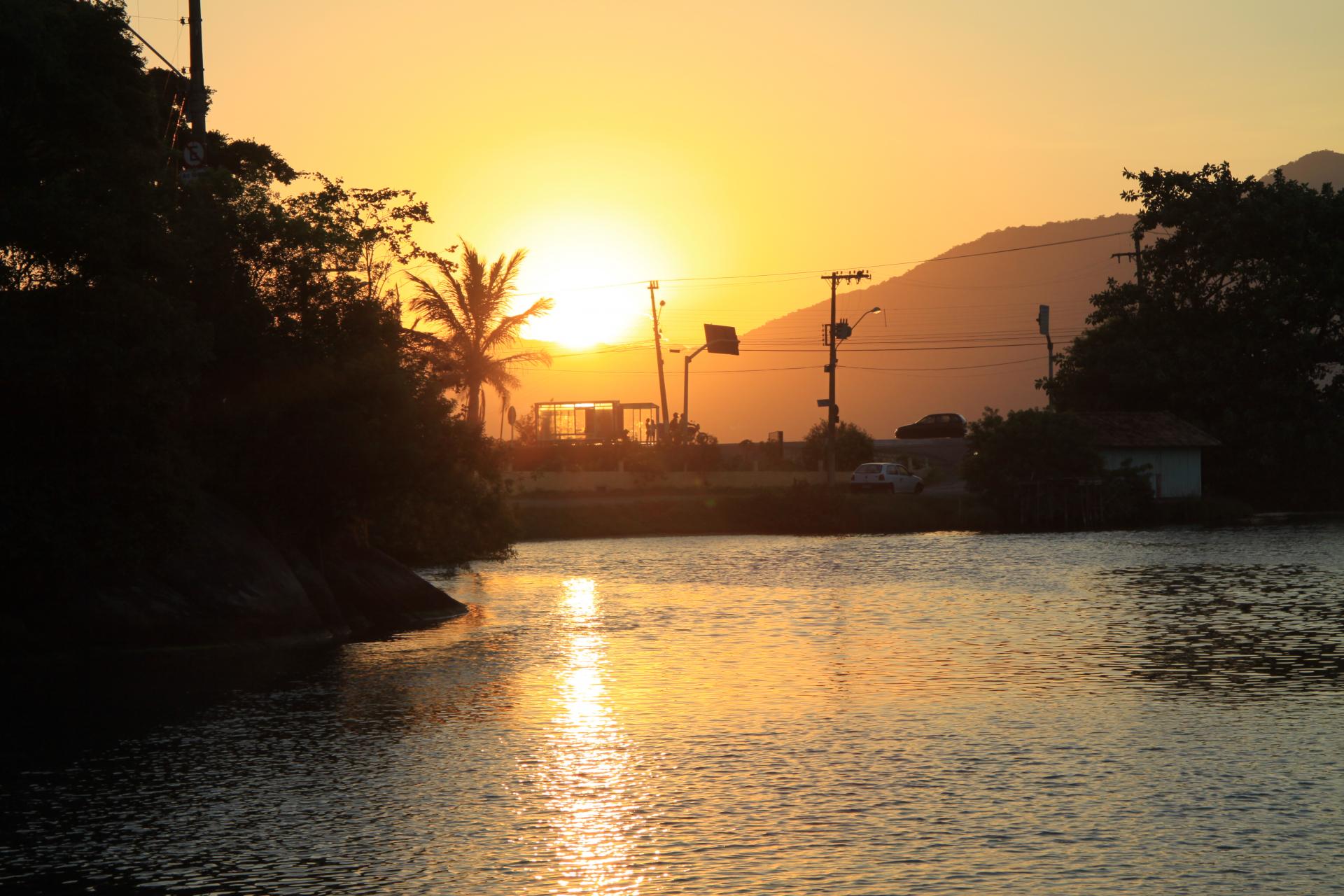 Sonnenuntergang in Florianopolis